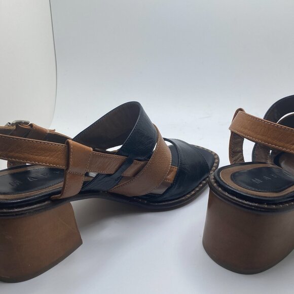 MARNI Chunky Leather Italian Sandals - Size 8.5 - Picture 11 of 16